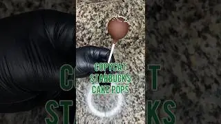 Starbucks chocolate cake pops #cakedecorating #cake