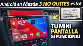 Android en Mazda 3 2004–2009 🔥 NO quites la mini pantalla | CANBUS explicado