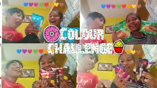 Colour challenge with my brother 💙💜💗💚🧡💛🤎(@vansikaRoutiya) 