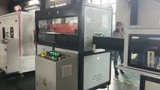 HDPE DWC pipe making machine online slotting device