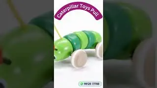 Caterpillar Toys Pull Along | Color May Vary Pack of 1