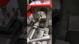Super brass drilling #brass #drill #drilling #lathe #lathing #metal