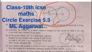 Class-10th #icse #maths #circle Ex 15.3 | In the figure given below, equal circles with centres O 