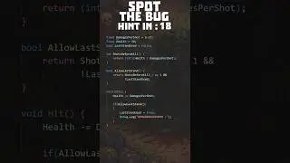 #7 Game Dev Training : Spot The Bug