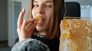 Honeycomb Eating ASMR 🍯 | Sticky Bites & Gentle Whispers for Sleep