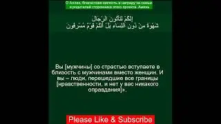 Коран Сура Аль Араф | 7:81  | Чтение Корана с русским переводом| Quran Translation in Russian