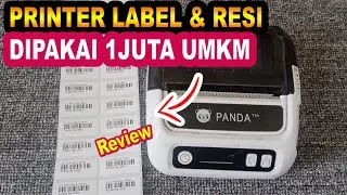 REVIEW PRINTER PANDA PRJ-80BL - COCOK UNTUK PEBISNIS ONLINE - CETAK LABEL RESI SHOPEE DAN BARCODE