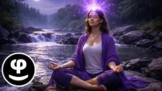 Deep Sleep Crown Chakra Activation | River Flow Relaxation | Theta Binaural Beats