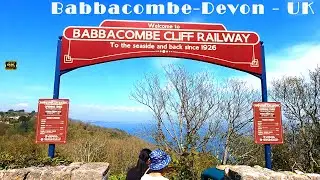 Babbacombe Cliff Railway & Downs - DEVON - 2022 - TORQUAY - ENGLAND - UK -Top attractions in torquay