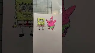 SpongeBob spits bars #zyxcba #art #viral #diycrafts #drawing