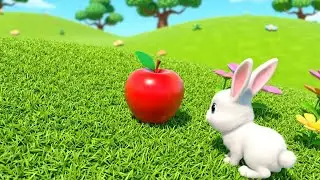 Oops! Baby Bunny Chased the Rolling Apple | Nursery Rhymes for Kids & Baby Songs