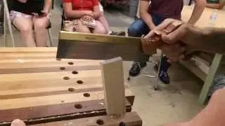 Sin City Woodworkers - July 15, 2015 - John Eugster's Mortise and Tenon Demonstration