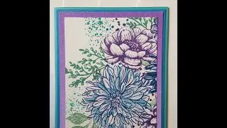 One Sheet Wonder - Delicate Dahlias
