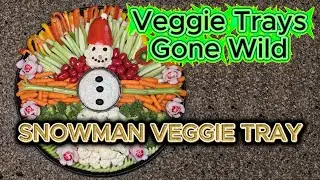 Snowman Vegetable Tray for Christmas 🥕⛄ | Fun & Kid-Friendly Holiday Veggie Platter