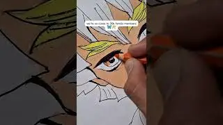I Drawing a✨️Angry Zenitsu😍✨️from Demon slayer💀#shorts #youtubeshorts #demonslayer #100k