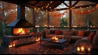 Fireplace Dream | Soothing Jazz Instrumental Music 🍂 Smooth Jazz with Cozy Autumn Fireplace