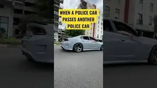 WHEN POLICE PASS POLICE #shmittysgarage #exhaust #dodgecharger #shorts