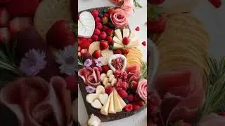 Romantic Heart Cheese Board #snacks