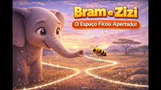 🐘🐝 O Espaço Ficou Apertado! | Uma História Infantil Sobre Respeito e Amizade ✨