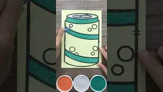 Relaxing with sand painting a coke #sandpainting #satisfyingvideo #sandart #coloring #paint