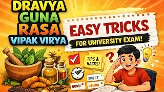 #Rasa,vipak,virya easy tricks no one told you #Rasapanchak tricks #Tricks dravyaguna #Bams 