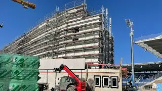 Stadionumbau Wildparkstadion Karlsruhe - Neue Eindr&uuml;cke vom 27.03.2022