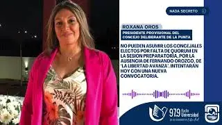Roxana Oros, presidente Provisional del Concejo Deliberante de La Punta