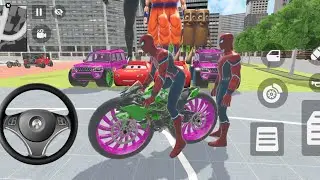 🥳 Spider-Man Simulator Game 🦚 Monster Police Car Modification Showroom 🥰 3D Car Driving Game- Police