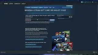 Redeeming A $20 Steam Wallet Card Code On Steam