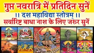 गुप्त नवरात्रि में जरूर सुनें | दश महाविद्या स्तोत्रम् | सर्वारिष्ट बाधा नाश व सर्व कामना के लिए
