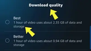 how to set Prime video download quality option to setting | download quality change in Prime video