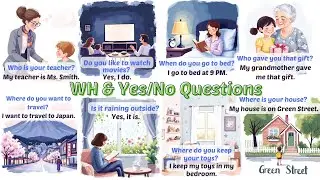 250+ WH and Yes/No Questions for Everyday Conversations | Wake up with English #learnenglish