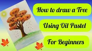How to draw a realistic fall tree || How to Draw Autumn Tree.