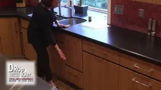 Dropout Cabinets Counter Top Waste System from KitchenSource.com