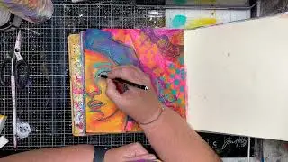 Using Stencils to make marks easily on your journal pages