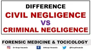 Difference between Civil Negligence Vs Criminal Negligence