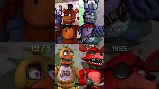 FNAF] all unwithered through out The Years #fnaf #videogamercharacter #edit