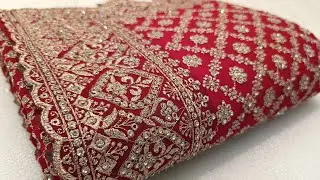 Crimson Red Designer Saree in Georgette Fabric With Stone Work & Zari Work #zarangsaree