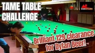 BRILLIANT 129 FOR DYLAN 💪 - England U16 Dylan Beer enjoys Cuestars Academy Tame Table Challenge. 😃