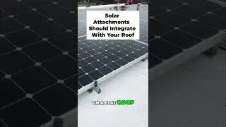 Perfect Solar Installation on Flat Roofs | GrandMark Project #shorts