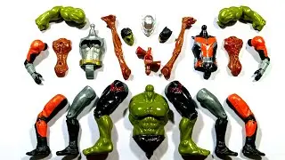 Ant-Man Batman Hulk smash monster siren head assemble toys video 