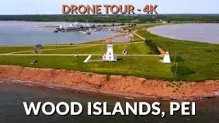 Wood Islands Aerial Symphony: Captivating 4K Drone Views of PEI's Coastal Elegance