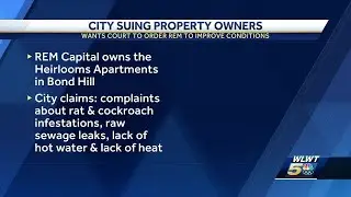 Cincinnati sues owner of apartment complexes in city over 'substandard living conditions'