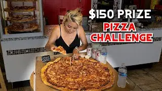 $150 CASH PRIZE - 9LB PIZZA CHALLENGE at Ian's Pizza in Pomona, CA!! #RainaisCrazy
