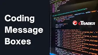 How to Code a cTrader Message Box