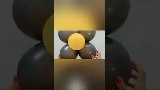 Black and Gold Theme Birthday Decoration #youtubeshorts #viral #shorts #balloondecoration #balloons