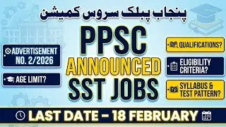 PPSC Latest Advertisement 02/2026 | Punjab Food Authority Jobs | One Paper Jobs | Test Pattern