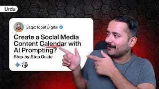 How to Create a Social Media Content Calendar with AI Prompting? | Saqib Iqbal Digital