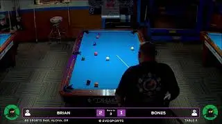 BRIAN  vs BONES  - 89 SPORTS BAR - TABLE 3 | EvoSports