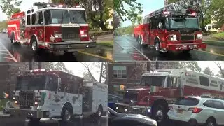 Tarrytown Fire Department Engines 79, 80, Ladder 37, Rescue 61, and Car 2463 Responding